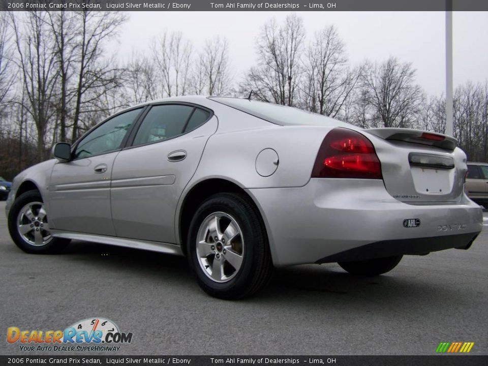 2006 Pontiac Grand Prix Sedan Liquid Silver Metallic / Ebony Photo #4