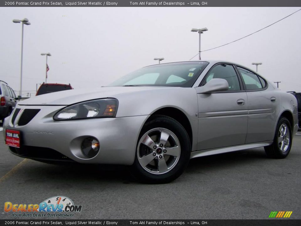 2006 Pontiac Grand Prix Sedan Liquid Silver Metallic / Ebony Photo #5