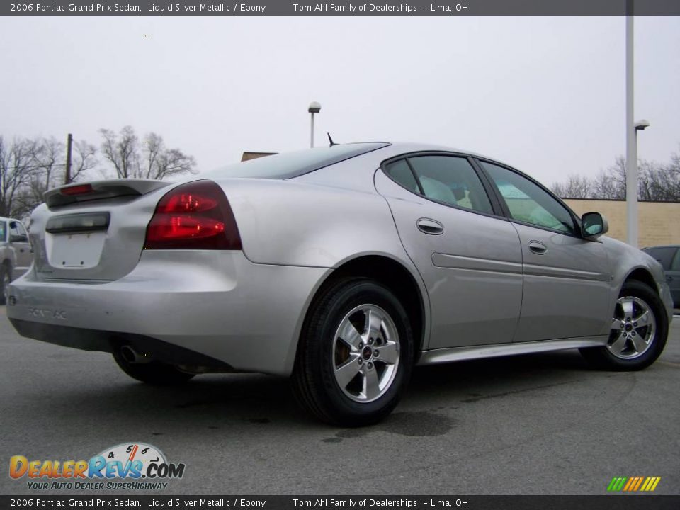 2006 Pontiac Grand Prix Sedan Liquid Silver Metallic / Ebony Photo #7