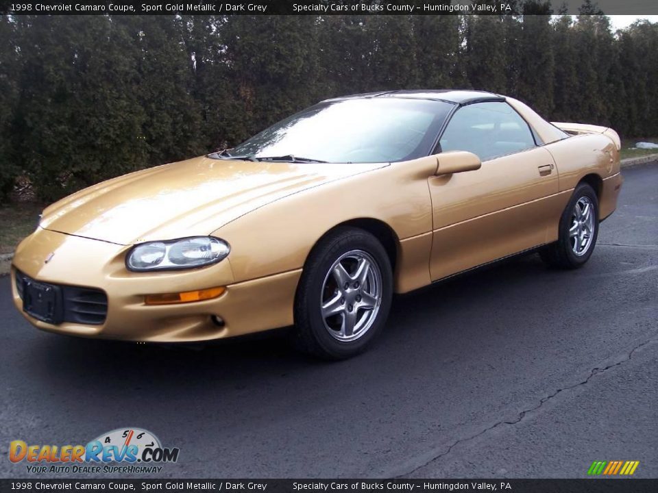 1998 Chevrolet Camaro Coupe Sport Gold Metallic / Dark Grey Photo #3
