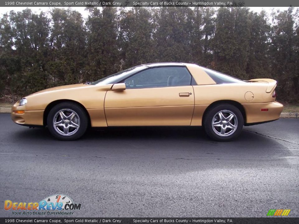 1998 Chevrolet Camaro Coupe Sport Gold Metallic / Dark Grey Photo #7