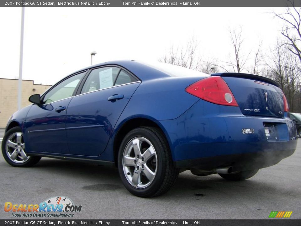 2007 Pontiac G6 GT Sedan Electric Blue Metallic / Ebony Photo #4