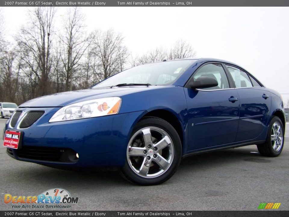 2007 Pontiac G6 GT Sedan Electric Blue Metallic / Ebony Photo #5