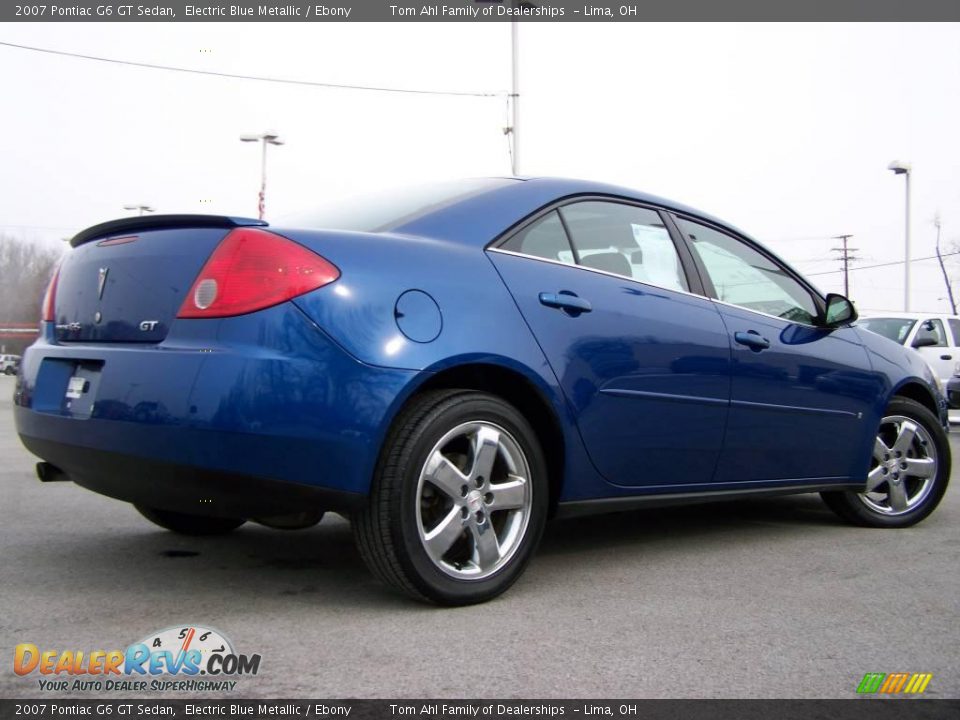 2007 Pontiac G6 GT Sedan Electric Blue Metallic / Ebony Photo #7