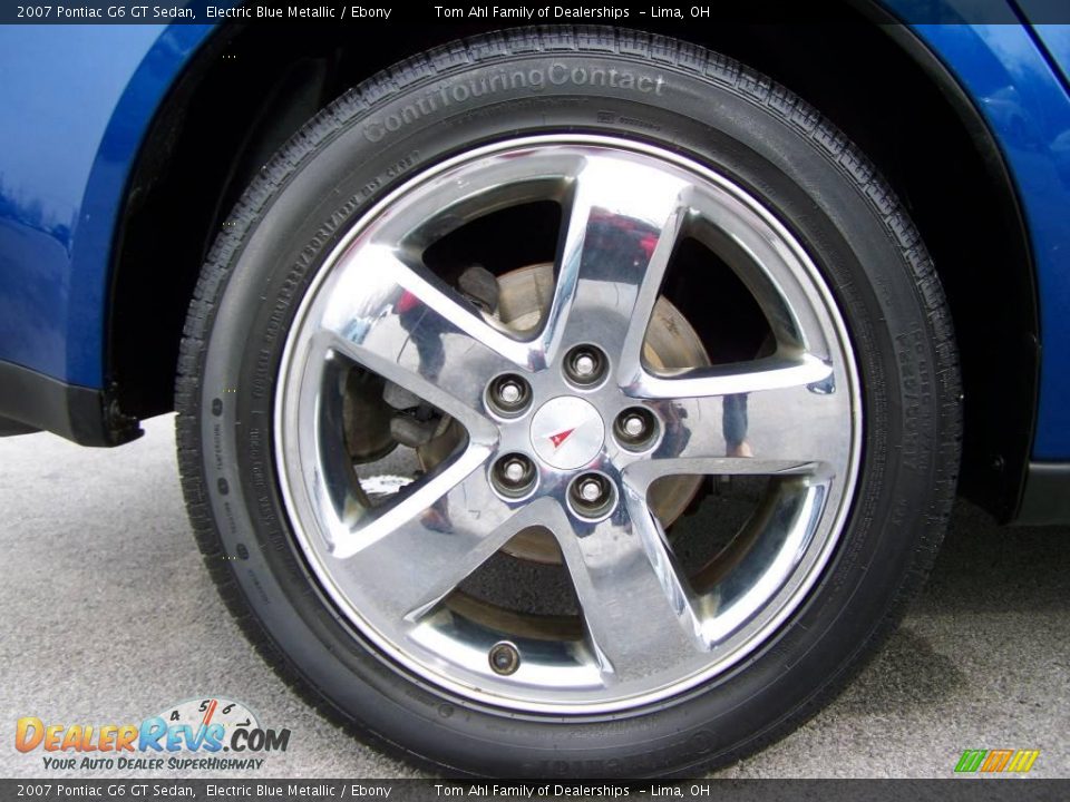 2007 Pontiac G6 GT Sedan Electric Blue Metallic / Ebony Photo #8