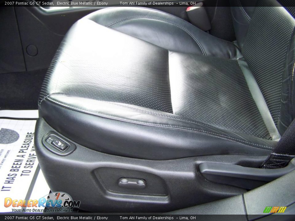 2007 Pontiac G6 GT Sedan Electric Blue Metallic / Ebony Photo #11