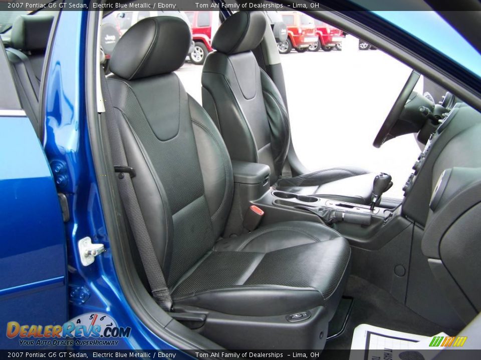 2007 Pontiac G6 GT Sedan Electric Blue Metallic / Ebony Photo #15