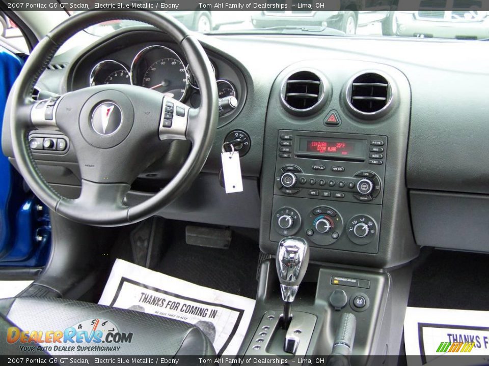 2007 Pontiac G6 GT Sedan Electric Blue Metallic / Ebony Photo #16