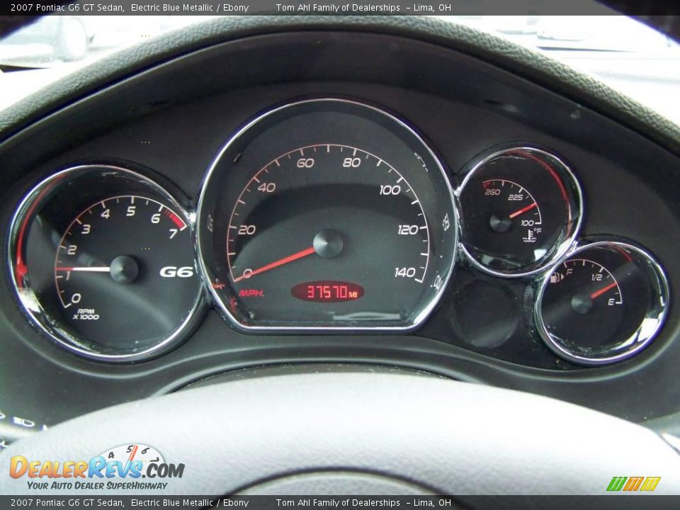 2007 Pontiac G6 GT Sedan Electric Blue Metallic / Ebony Photo #19