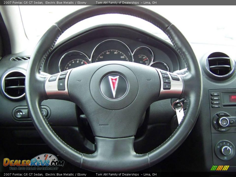 2007 Pontiac G6 GT Sedan Electric Blue Metallic / Ebony Photo #20