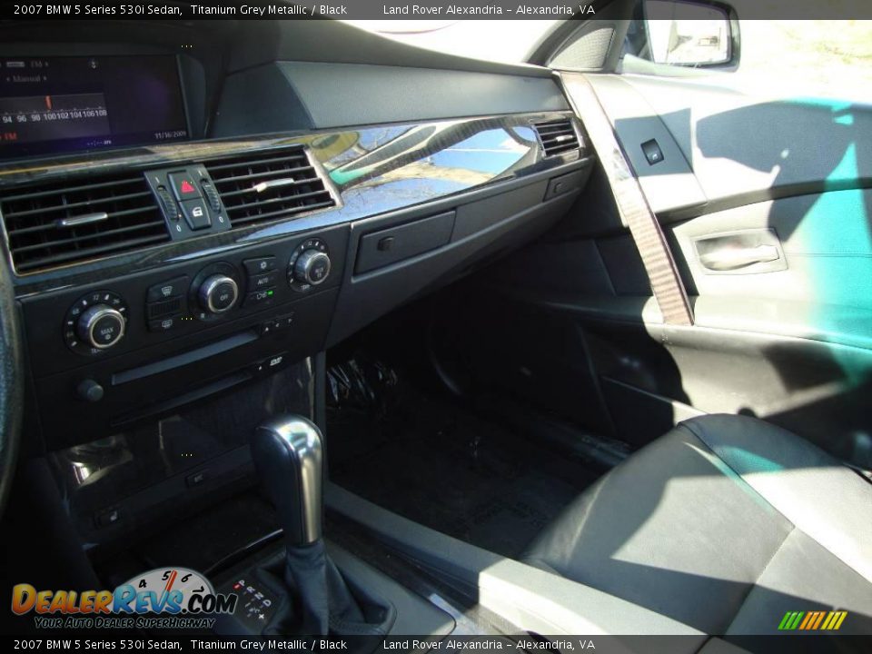 2007 BMW 5 Series 530i Sedan Titanium Grey Metallic / Black Photo #9