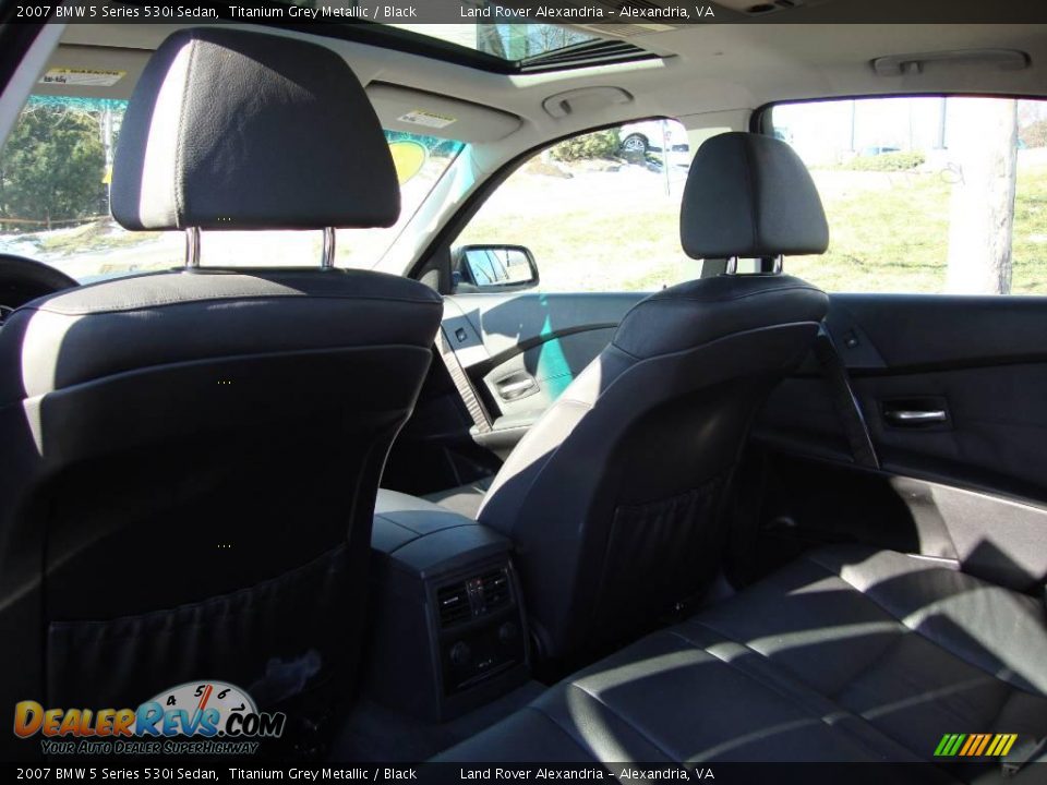 2007 BMW 5 Series 530i Sedan Titanium Grey Metallic / Black Photo #13