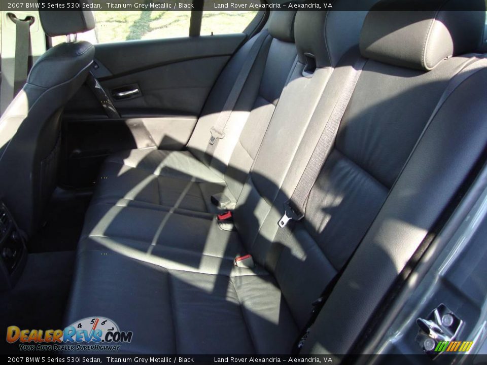 2007 BMW 5 Series 530i Sedan Titanium Grey Metallic / Black Photo #14