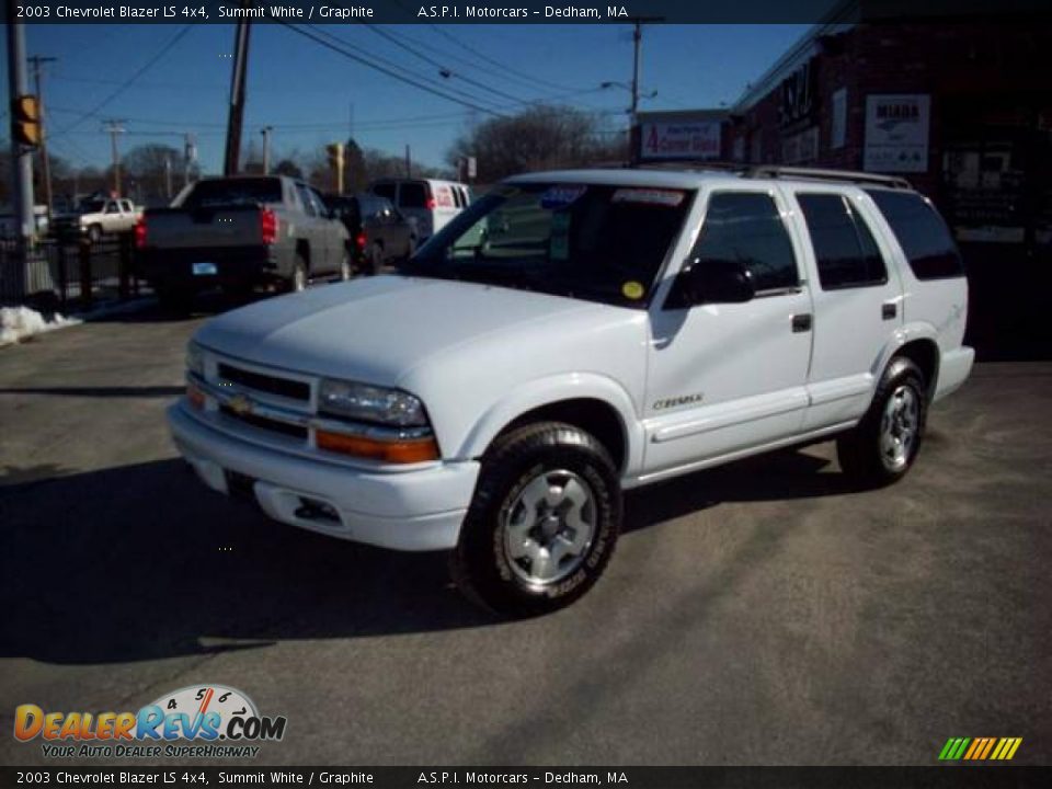 2003 Chevrolet Blazer LS 4x4 Summit White / Graphite Photo #1