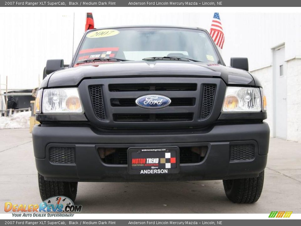 2007 Ford Ranger XLT SuperCab Black / Medium Dark Flint Photo #2
