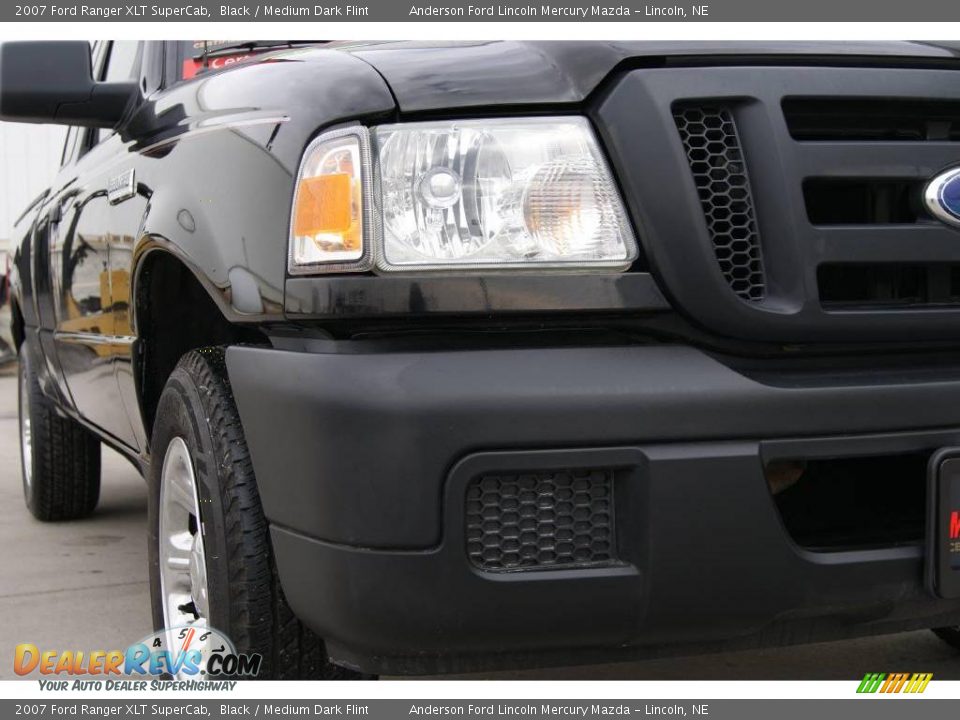 2007 Ford Ranger XLT SuperCab Black / Medium Dark Flint Photo #3