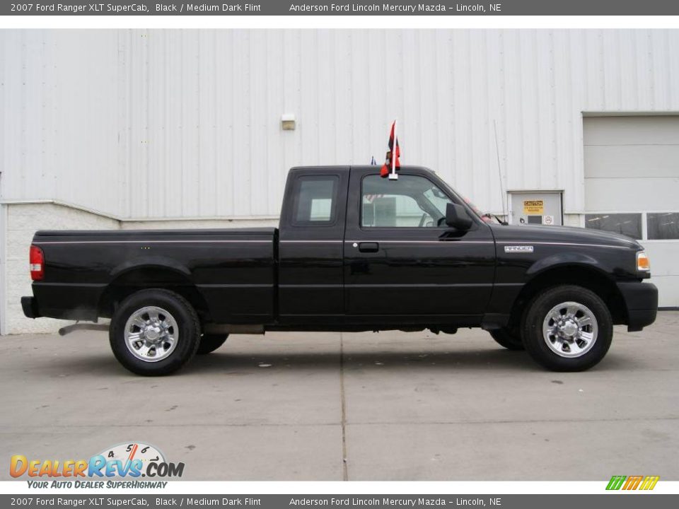 2007 Ford Ranger XLT SuperCab Black / Medium Dark Flint Photo #5