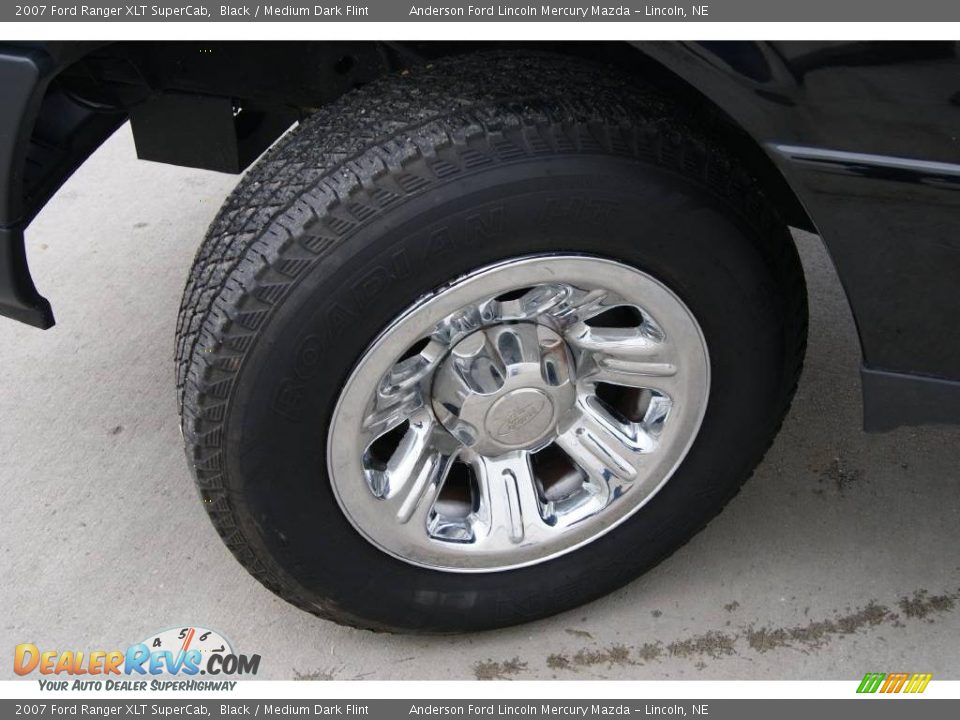 2007 Ford Ranger XLT SuperCab Black / Medium Dark Flint Photo #6