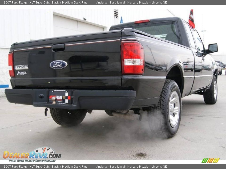 2007 Ford Ranger XLT SuperCab Black / Medium Dark Flint Photo #7