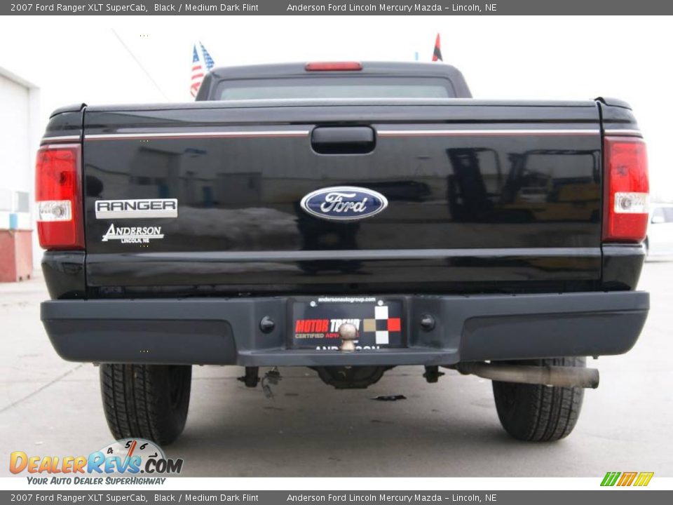 2007 Ford Ranger XLT SuperCab Black / Medium Dark Flint Photo #8