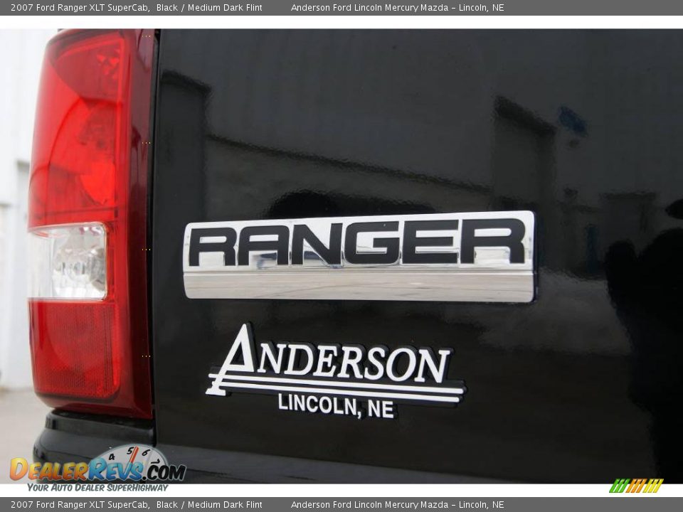 2007 Ford Ranger XLT SuperCab Black / Medium Dark Flint Photo #10