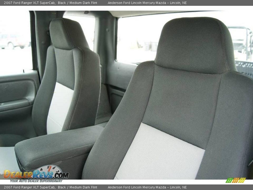 2007 Ford Ranger XLT SuperCab Black / Medium Dark Flint Photo #15