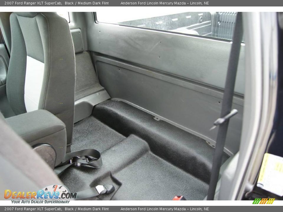 2007 Ford Ranger XLT SuperCab Black / Medium Dark Flint Photo #16