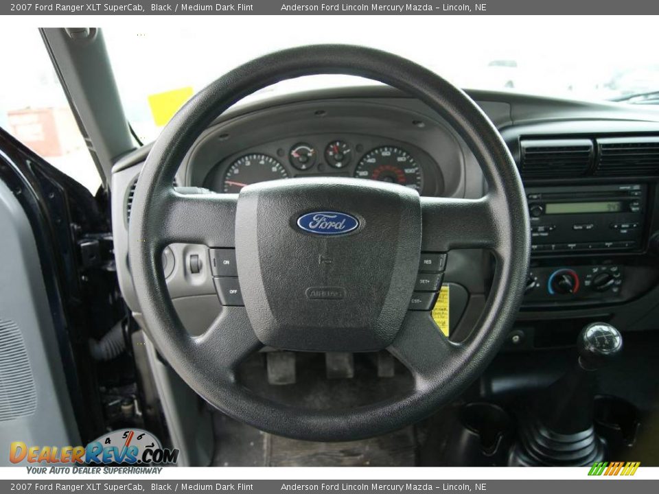 2007 Ford Ranger XLT SuperCab Black / Medium Dark Flint Photo #20