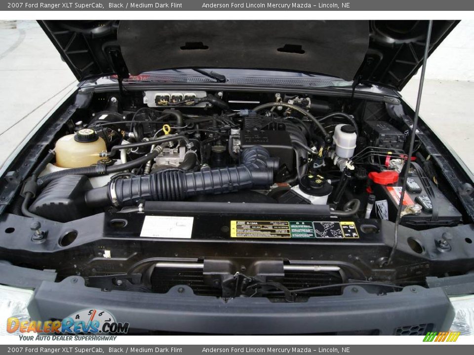 2007 Ford Ranger XLT SuperCab Black / Medium Dark Flint Photo #24