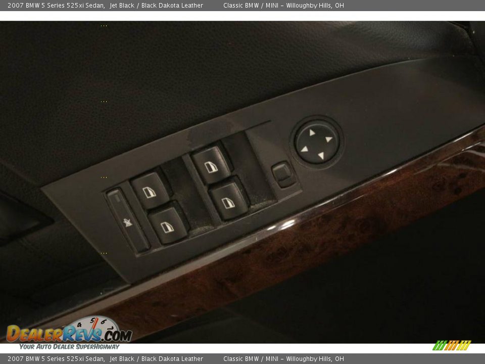 2007 BMW 5 Series 525xi Sedan Jet Black / Black Dakota Leather Photo #8