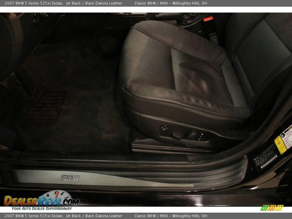 2007 BMW 5 Series 525xi Sedan Jet Black / Black Dakota Leather Photo #9