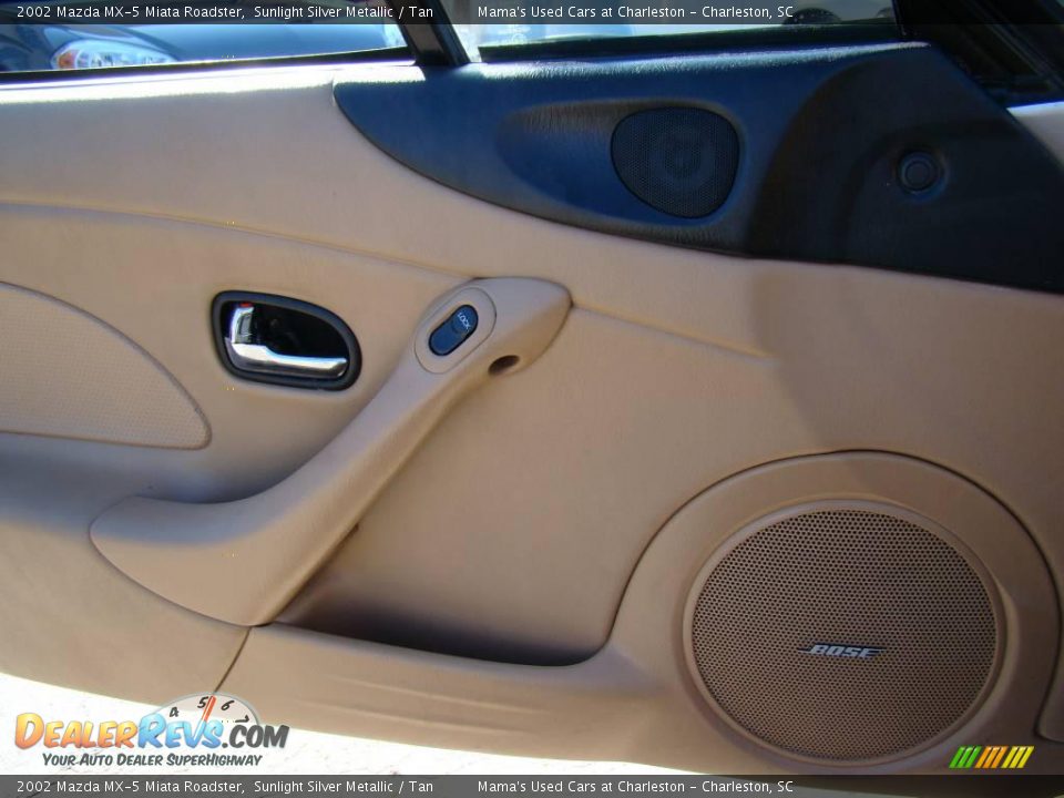 2002 Mazda MX-5 Miata Roadster Sunlight Silver Metallic / Tan Photo #12