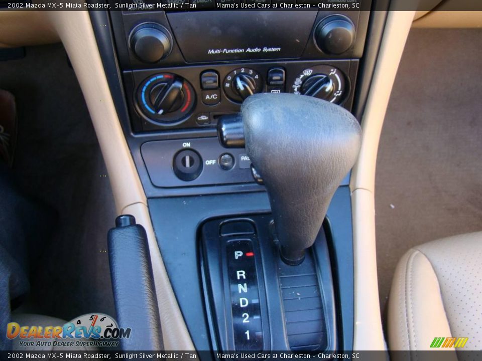 2002 Mazda MX-5 Miata Roadster Sunlight Silver Metallic / Tan Photo #16