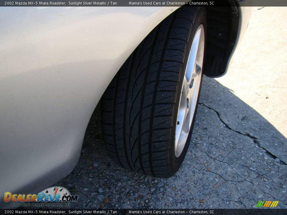 2002 Mazda MX-5 Miata Roadster Sunlight Silver Metallic / Tan Photo #19
