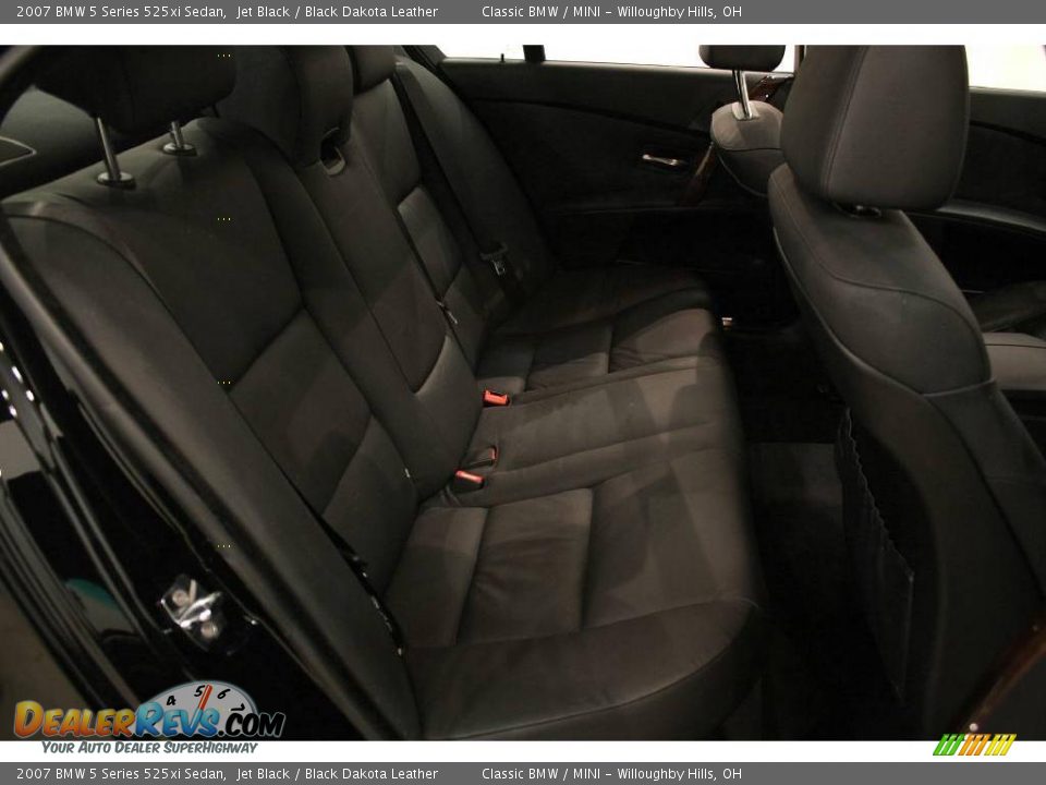 2007 BMW 5 Series 525xi Sedan Jet Black / Black Dakota Leather Photo #25
