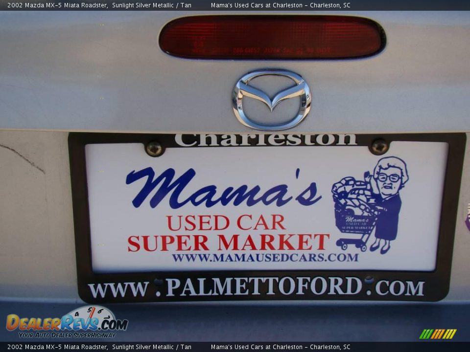 2002 Mazda MX-5 Miata Roadster Sunlight Silver Metallic / Tan Photo #28