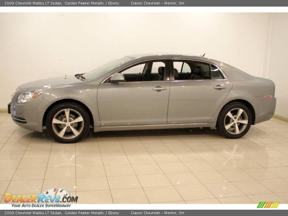 2009 Chevrolet Malibu LT Sedan Golden Pewter Metallic / Ebony Photo #4