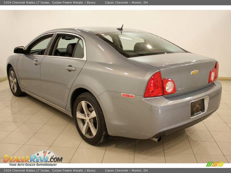 2009 Chevrolet Malibu LT Sedan Golden Pewter Metallic / Ebony Photo #5