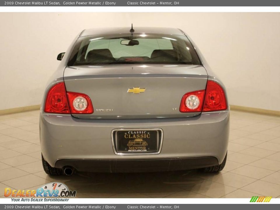 2009 Chevrolet Malibu LT Sedan Golden Pewter Metallic / Ebony Photo #6