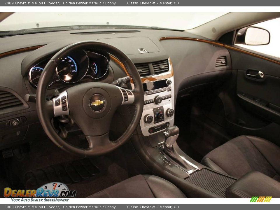 2009 Chevrolet Malibu LT Sedan Golden Pewter Metallic / Ebony Photo #10