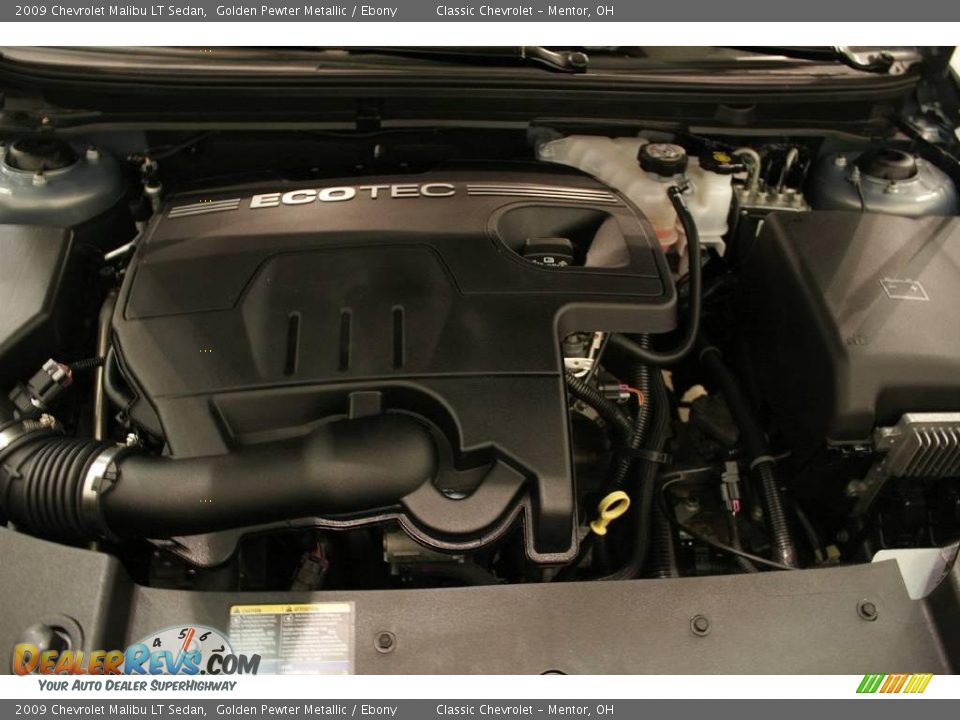 2009 Chevrolet Malibu LT Sedan Golden Pewter Metallic / Ebony Photo #21