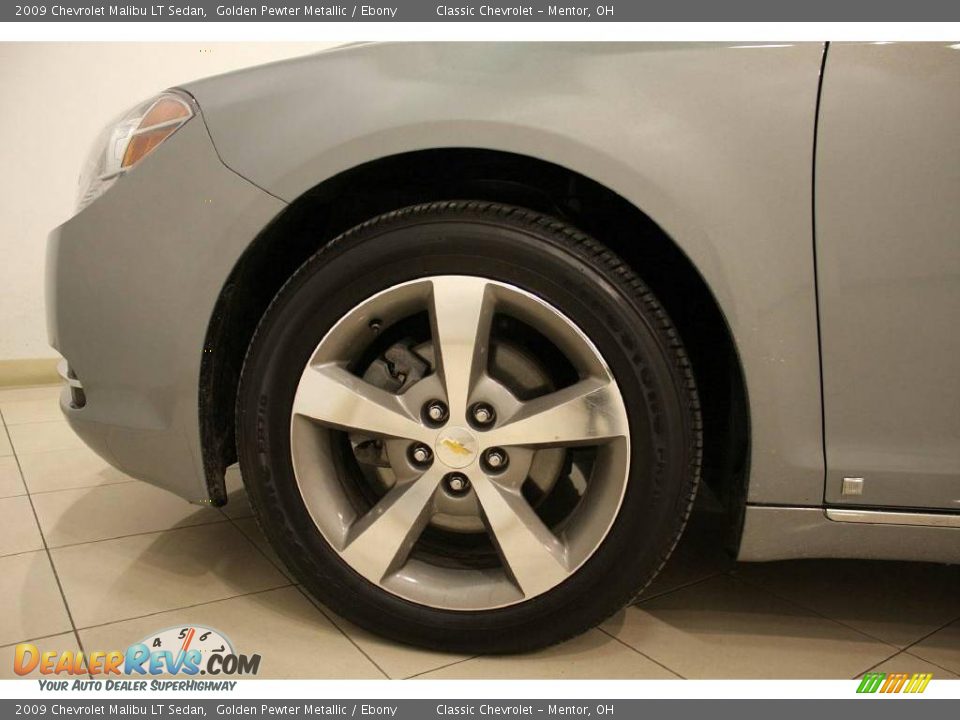 2009 Chevrolet Malibu LT Sedan Golden Pewter Metallic / Ebony Photo #22