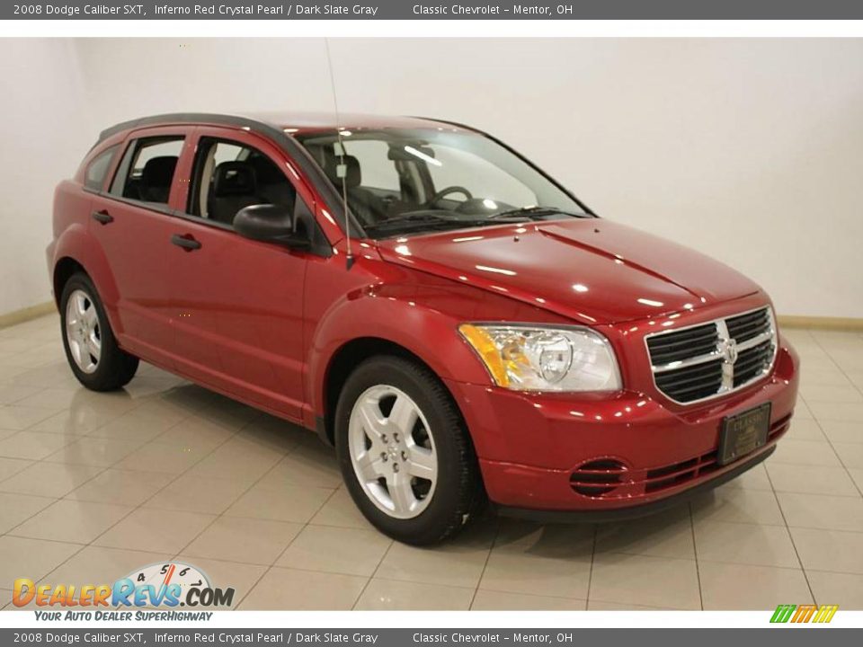 2008 Dodge Caliber SXT Inferno Red Crystal Pearl / Dark Slate Gray Photo #1