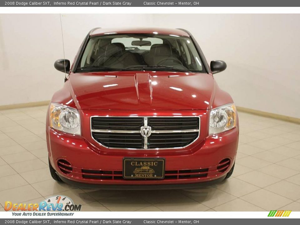 2008 Dodge Caliber SXT Inferno Red Crystal Pearl / Dark Slate Gray Photo #2