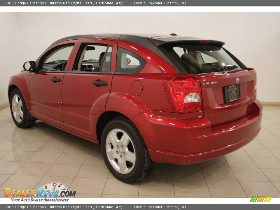 2008 Dodge Caliber SXT Inferno Red Crystal Pearl / Dark Slate Gray Photo #5