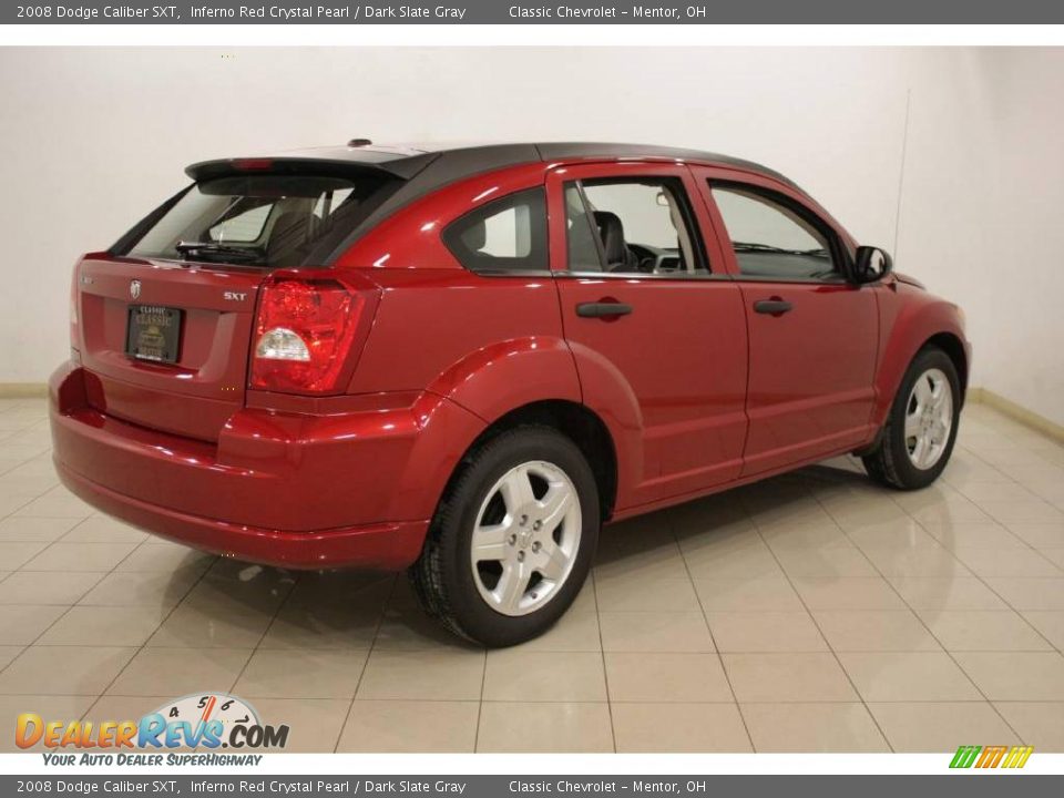 2008 Dodge Caliber SXT Inferno Red Crystal Pearl / Dark Slate Gray Photo #7