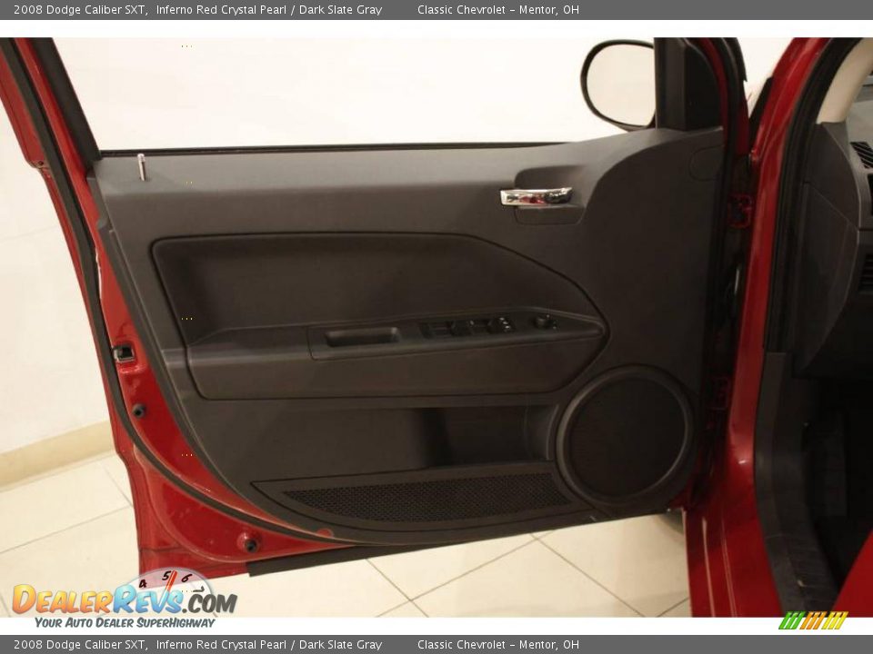 2008 Dodge Caliber SXT Inferno Red Crystal Pearl / Dark Slate Gray Photo #8