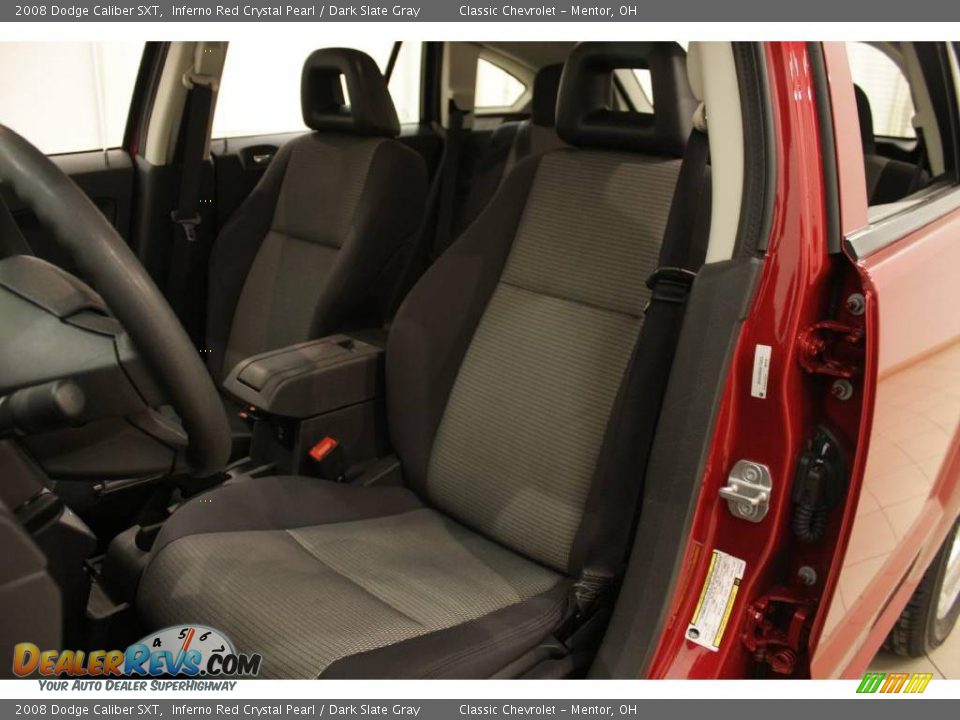 2008 Dodge Caliber SXT Inferno Red Crystal Pearl / Dark Slate Gray Photo #9