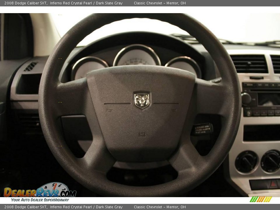 2008 Dodge Caliber SXT Inferno Red Crystal Pearl / Dark Slate Gray Photo #10