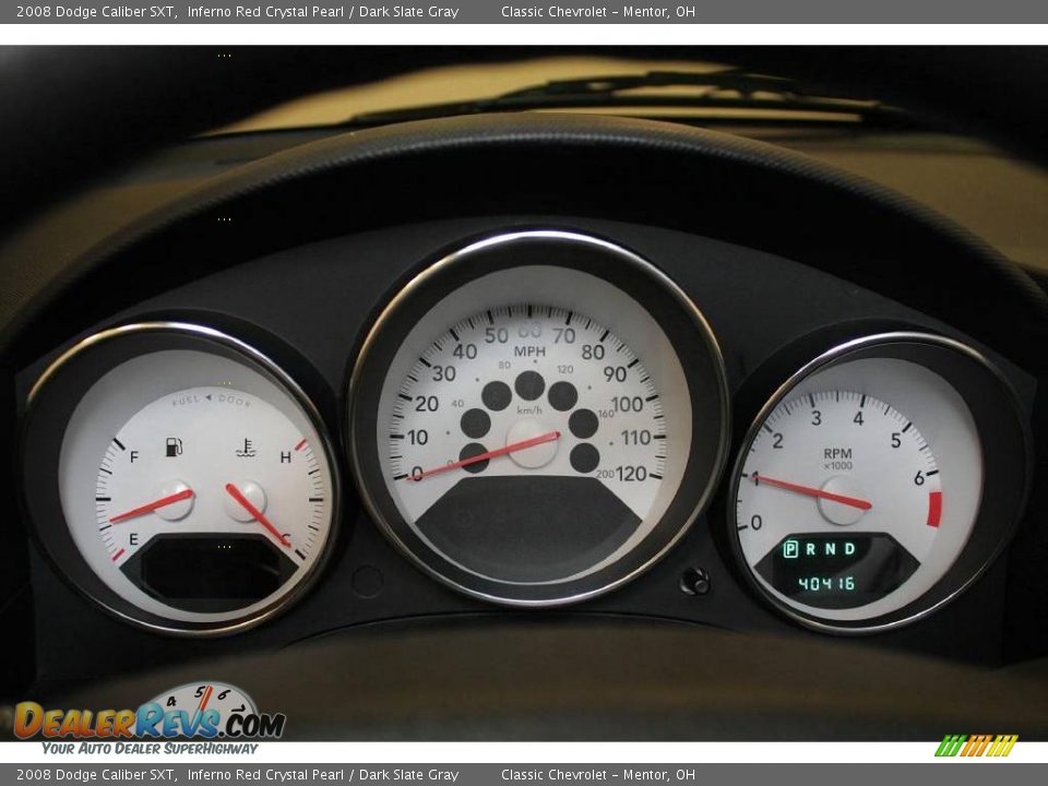 2008 Dodge Caliber SXT Inferno Red Crystal Pearl / Dark Slate Gray Photo #11